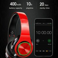 B39 Hifi Stereo Earphone Bluetooth Headphone Music Headset FM And Support TF Card With Mic For Mobile RGB Noise Cancel Headphone