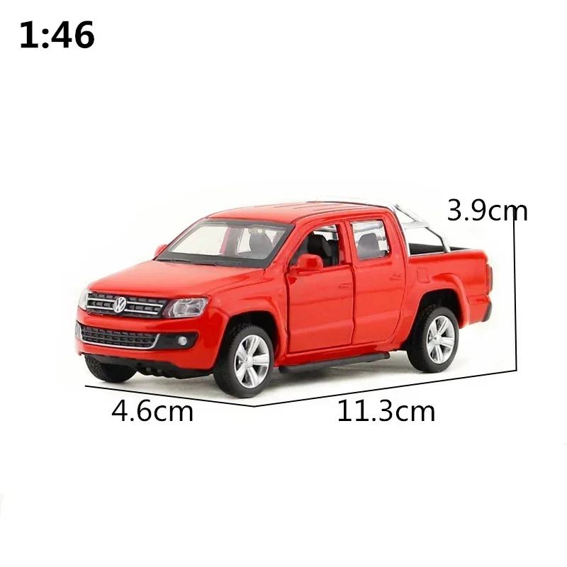 1:46 Scale Volkswagen Amarok Alloy pull-back vehicle model Diecast Metal Model Car Random color