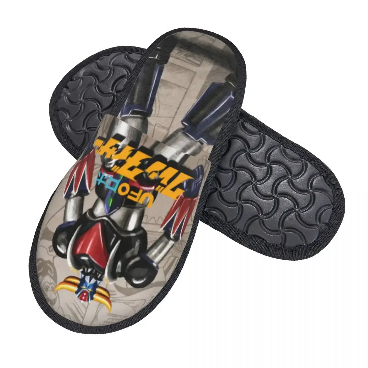 Mazinger Z Anime Guest Slippers for Bathroom Women Custom Print UFO Robot Goldorak House Slipper