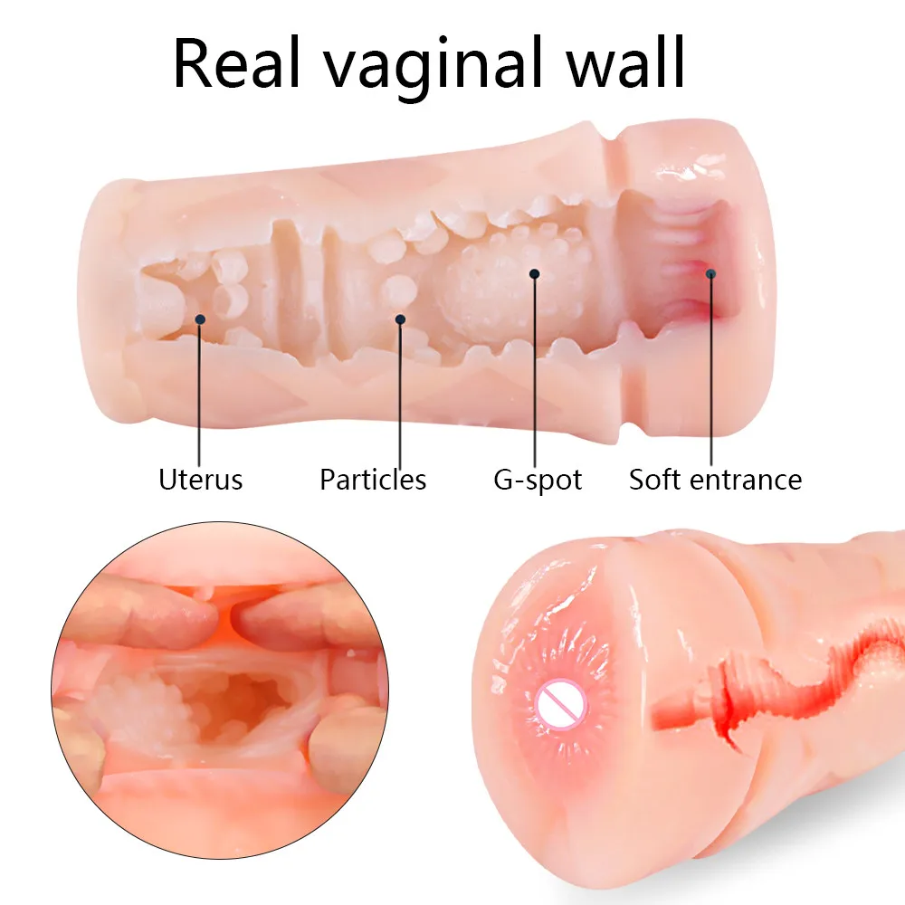 Male Masturbator Vibration Pocket Pussy Real Sucking Masturbation Cup 3D Artificial Vagina Fake Anal Erotic Silicon Sex Toys