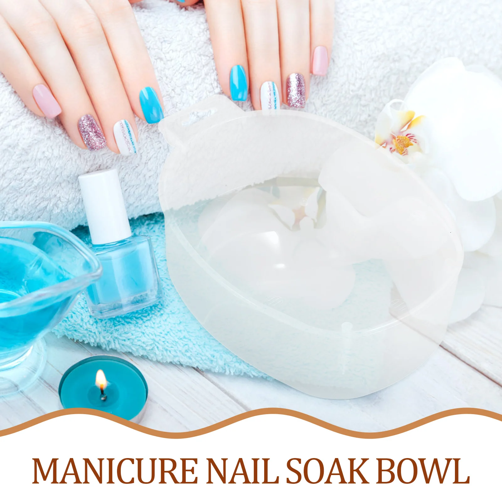 

5Pcs Nail Soaking Bowl Manicure Soaking Container Hand Softening Bath Nail Art Salon Supplies Manicure Bowl Salon Supplies