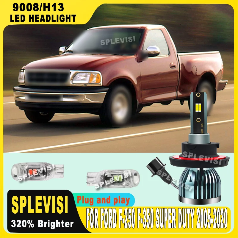 

Stable Night Driving Safety Corrosion-proof LED Headlight For Ford F-250 F-350 Super Duty 2005 2006 2007 2008 2009 2010-2020