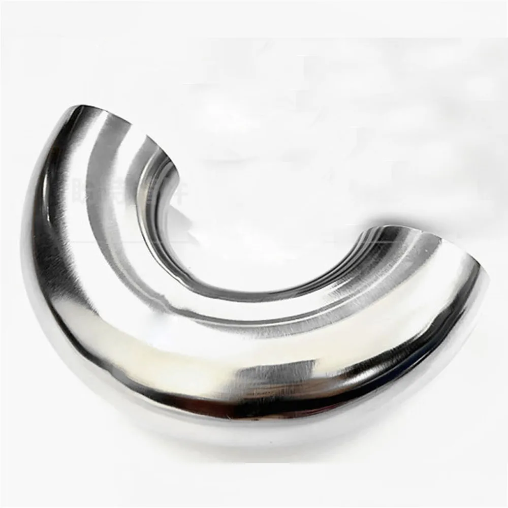 

19mm-108mm 304 Stainless Steel Sanitary Weld 180 Degree Bend Elbow Pipe Fitting For homebrew Dairy Product