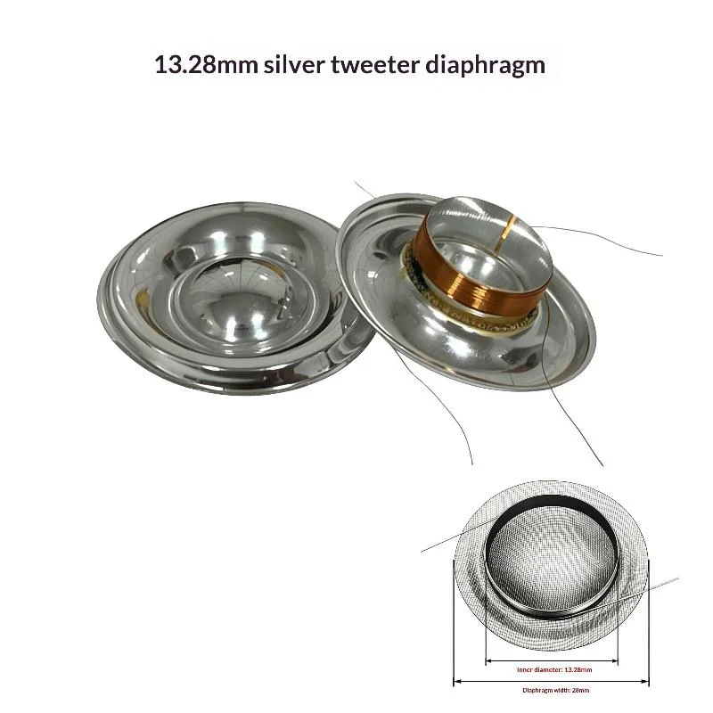 1Pcs 8OHM Small Ultra Treble Voice Coil Silver White Film 13 Core 13.28mm Surrounded Speaker Voice CoilNF stationery