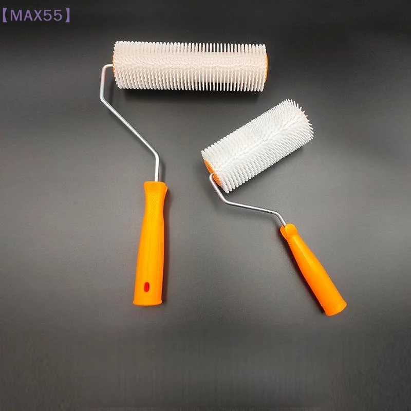 

【MAX-55】1PC 10/16/24CM Defoaming Drum Brush Spike Roller Latex Floor Self Compound Roller Leveling Screed Spiked Brush Roll