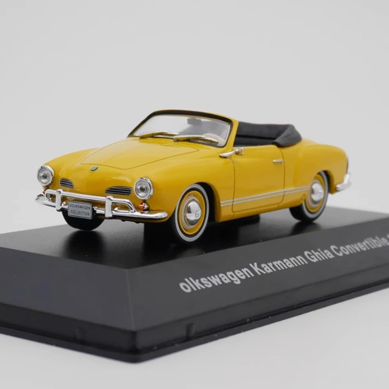 IXO Diecast 1:43 Scale VW Karmann Ghia 1960 Simulation Alloy Car Model Collection Souvenir Static Display Ornaments Boy Gift Toy