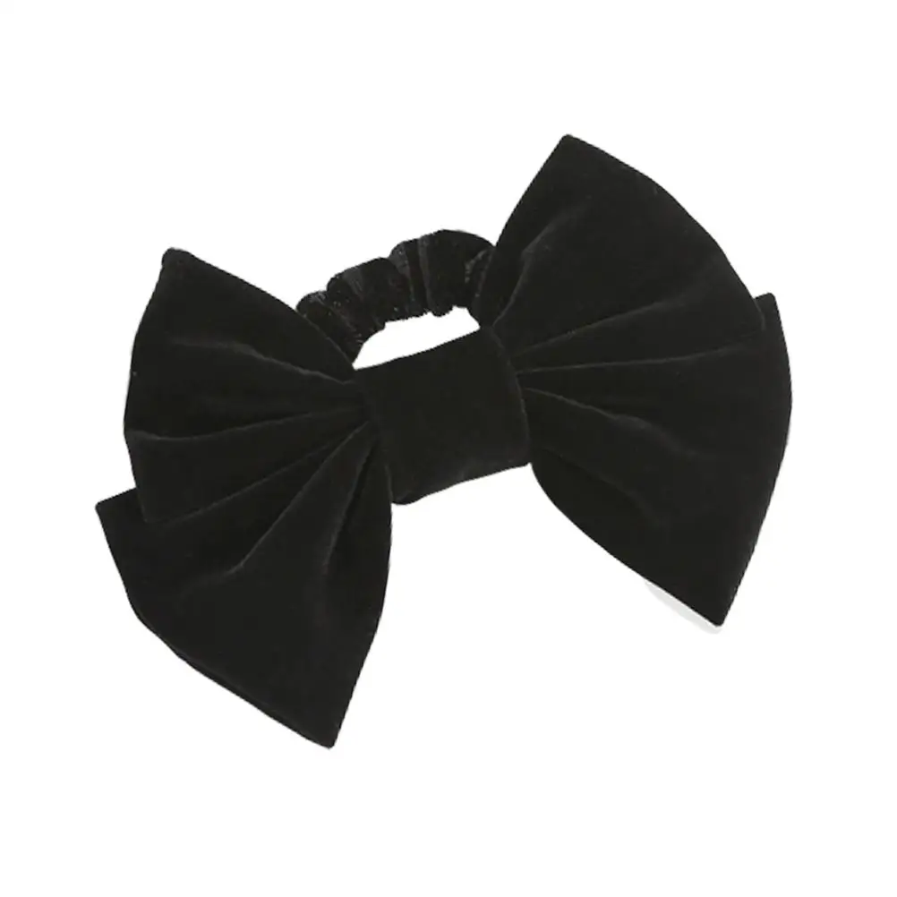 

2Pcs Bowknot Ties Women Stylish Ponytail Holder Rope Rings Hair Accessories Circle Hair Accessories Gift Hairstyle Tools