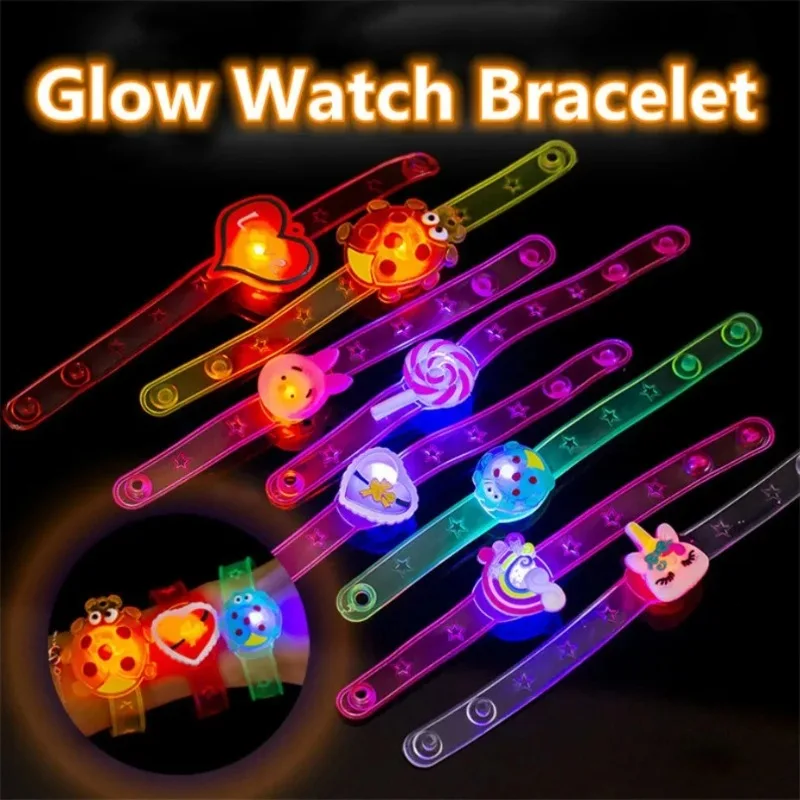 Kids Birthday Party Supplies Cartoon Light Up Watch Toys Boys Girls Wedding Guest Souvenirs Christmas Party Gifts