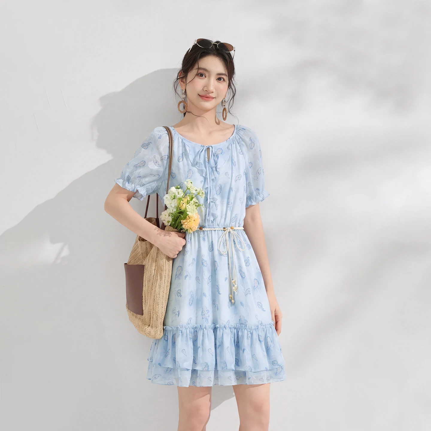 Blue Floral Dress