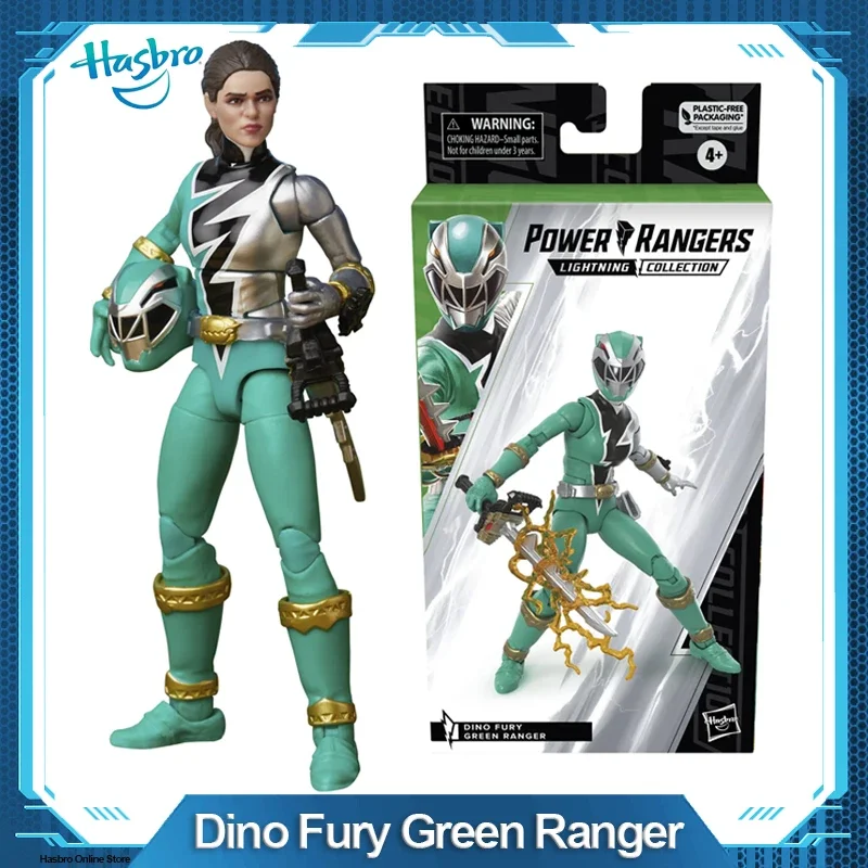 

Hasbro Power Rangers Lightning Collection Dino Fury Green Ranger 6-дюймовая масштабная фигурка, игрушки и фигурки в подарок F4517