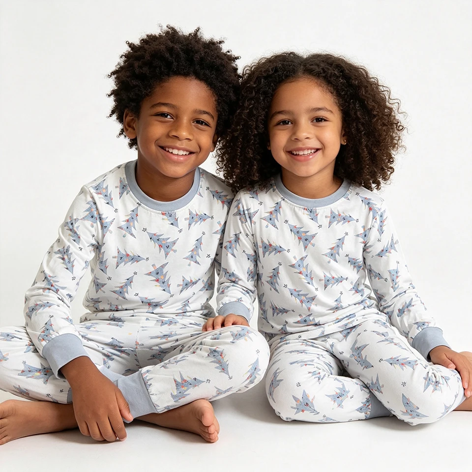 Premium Soft Knit Christmas Family Matching Pajamas Long Sleeve Sleepwear for Women Men Kids Boys Girls Toddler Infants Baby Dog