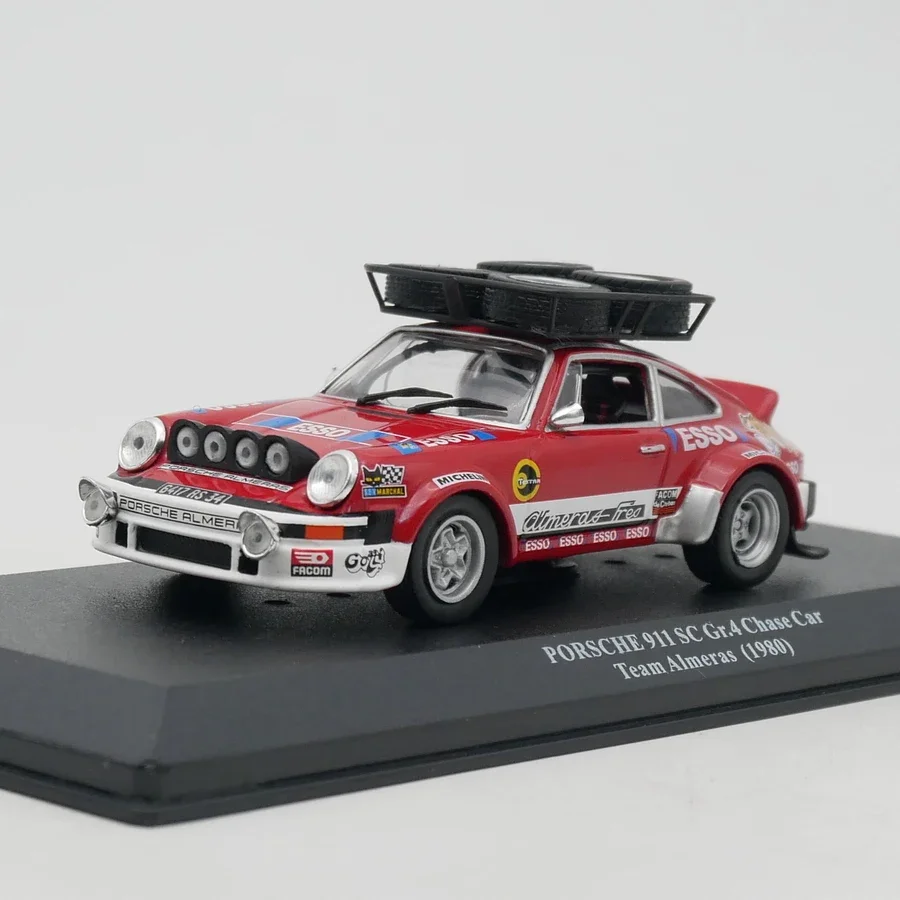 

Модель автомобиля Diecast Ixo в масштабе 1:43 Porsche 911 SC Gr.4, командная Almeras 1980, модель автомобиля из сплава, коллекционная игрушка, подарок, демонстрационное украшение