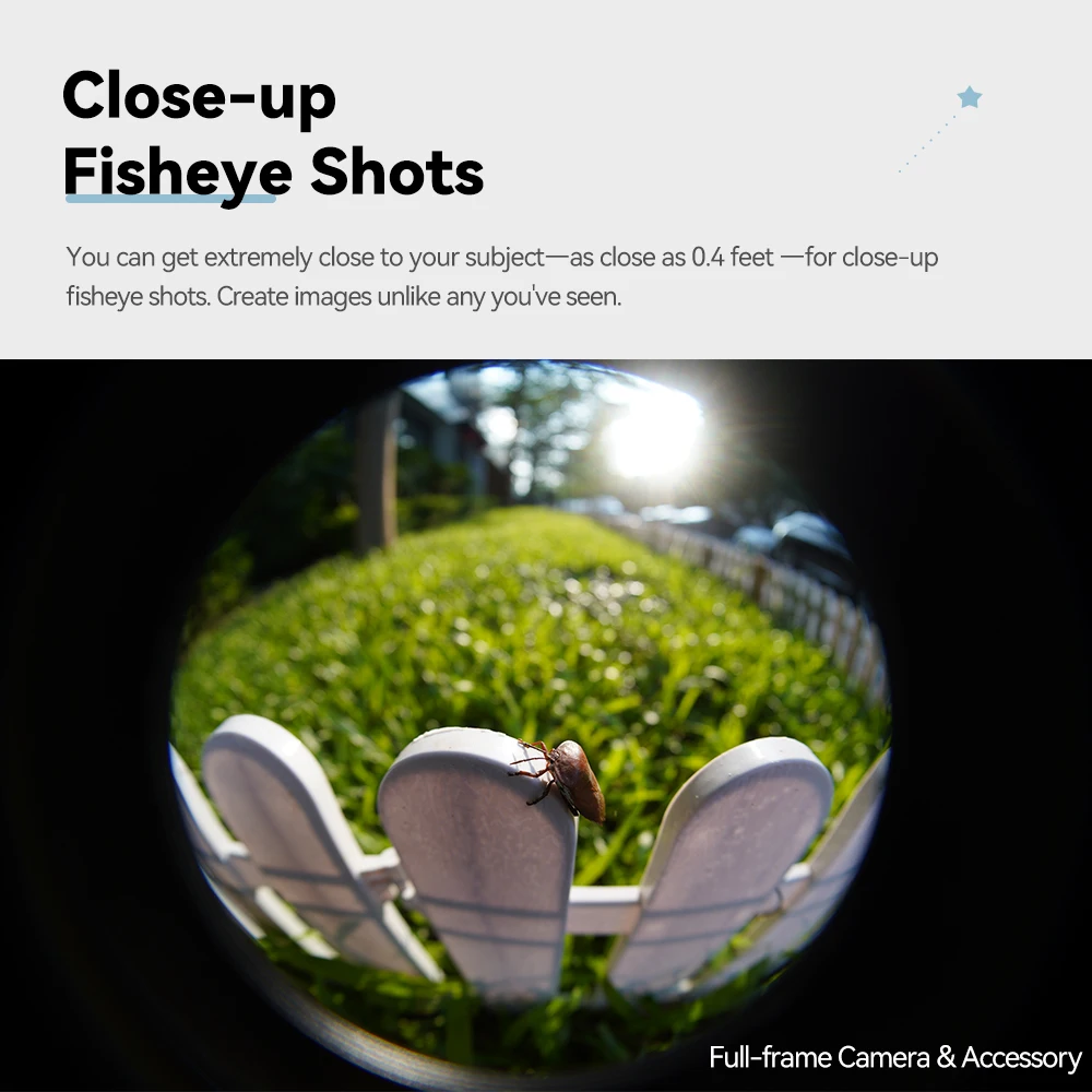 TTAartisan 7.5 مللي متر F2 APS-C التركيز اليدوي زاوية واسعة عدسة عين السمكة لنيكون Z سوني E كانون EOS RF فوجي X لايكا L كانون EOS M M43