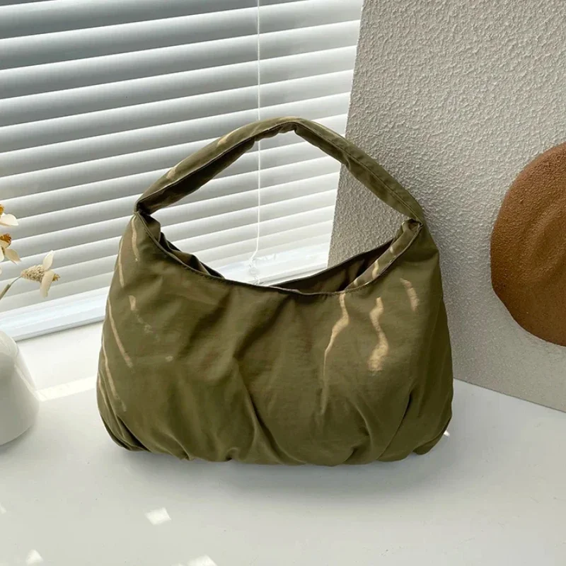 Fashion Solid Interior Compartment Top-Handle Bags Dumpling Type Soft 2025hot Sale Bags for Women Zipper Oxford Women's Handbags