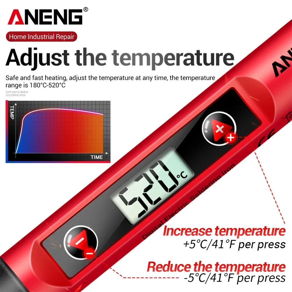 ANENG SL101/SL102 Electric Soldering Iron US/EU Plug Adjustable Temperature 110V/220V Professional Electrocautery Welding Tools