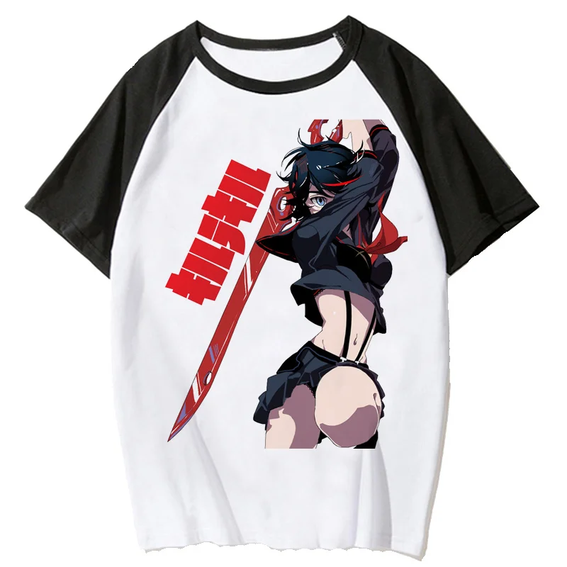 kill la kill t-shirt male aesthetic graphic anime manga funny clothes anime white t shirt