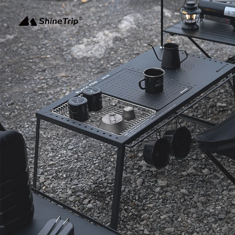 Outdoor Camping IGT Table Portable round Picnic Table Multifunctional Removable Folding Table Cell Board Combination Table