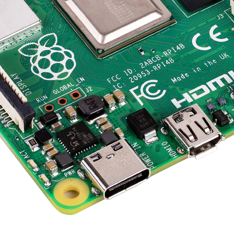 Raspberry Pi 4B Raspberry Pi 4th الجيل B لوحة تطوير AI الذكاء الاصطناعي الكمبيوتر بيثون كيت 4B 4G