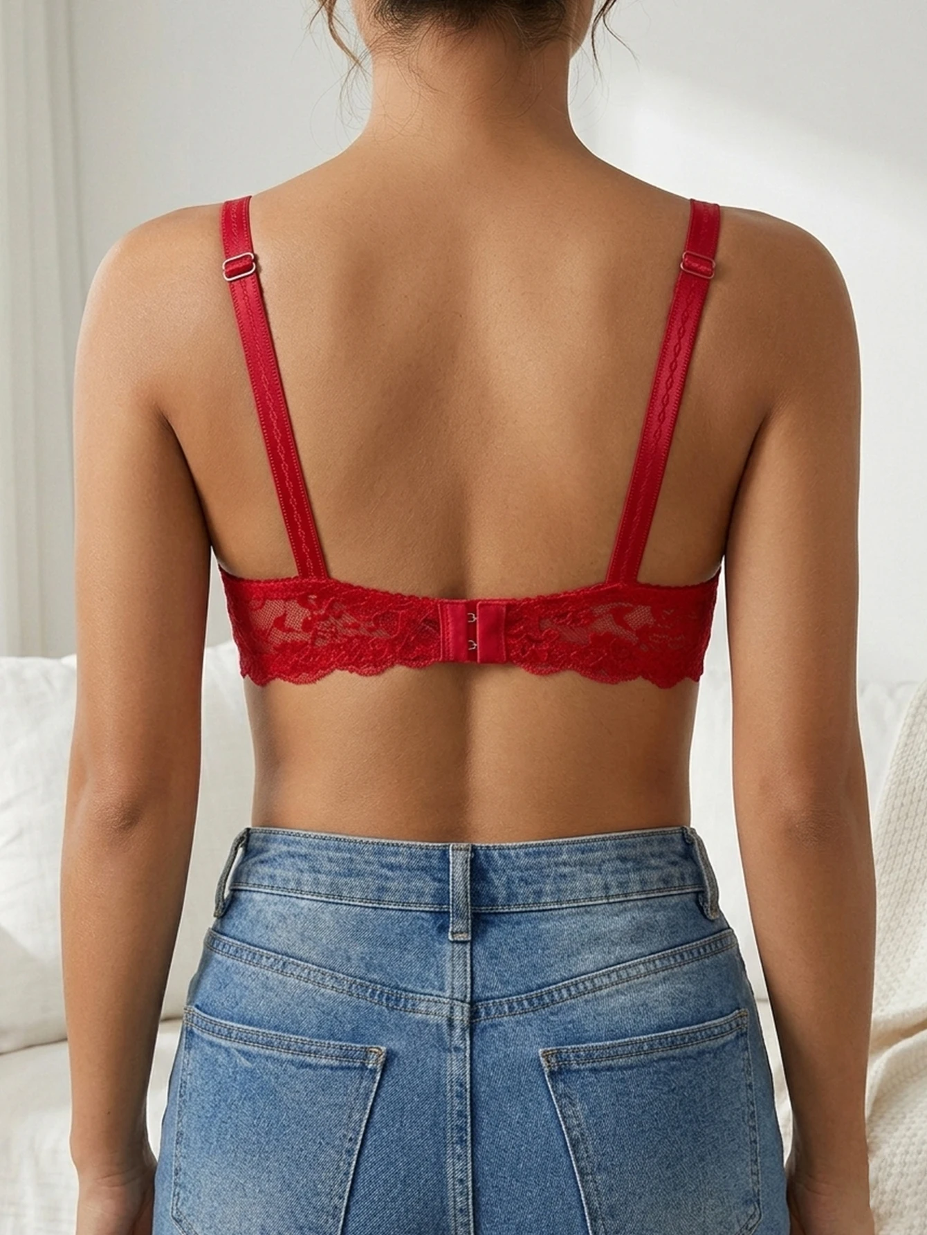 Lace Women's Bra Breast Cover Summer Thin Cup Underwear Adjustable Push Up Bras Underwire Sexy Bralette Lingerie