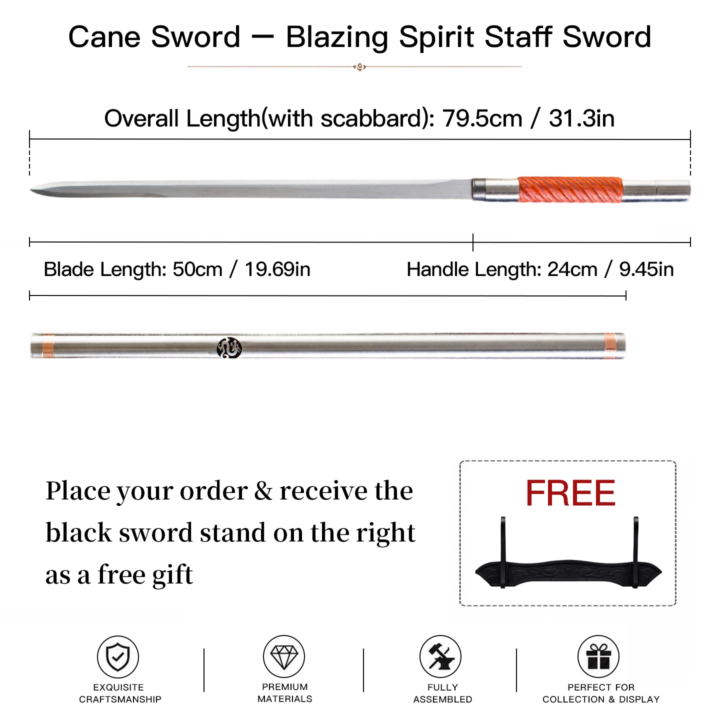 Portable Short Stick Sword Full Metal Tube Oriental Wushu Sword Camouflage Manganese Steel BladeTwist Mace Spear