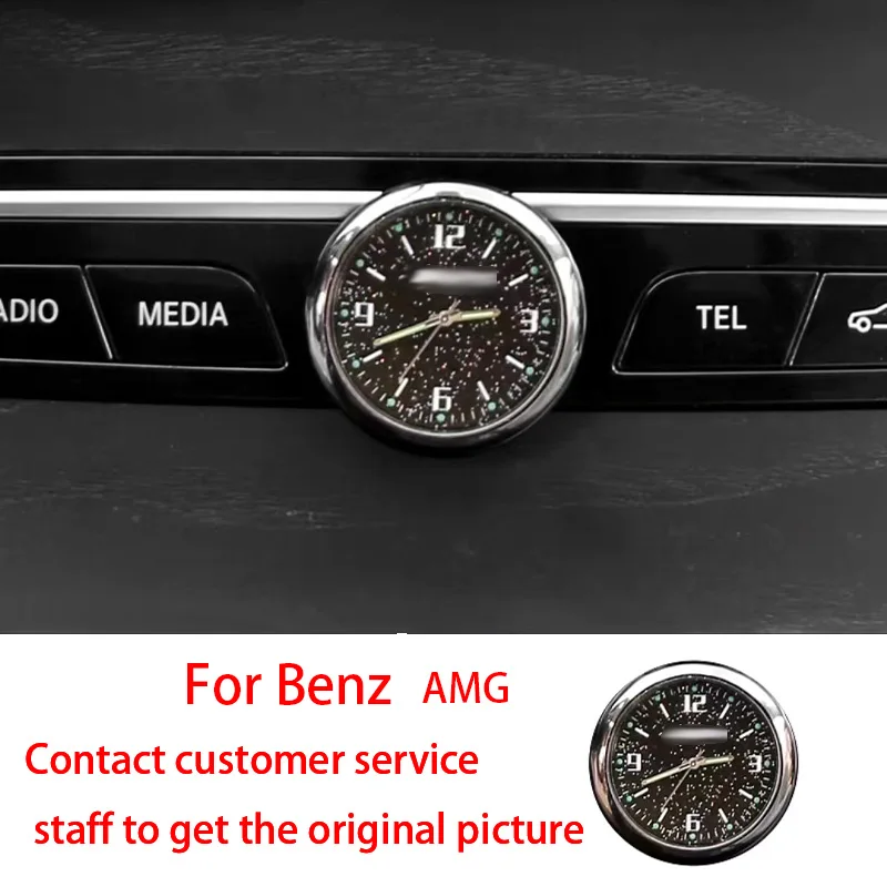 Ready To Use Central Control Clock Watch IWC For Mercedes-Benz C E-class  GLB GLC Interior Supplies Decoration