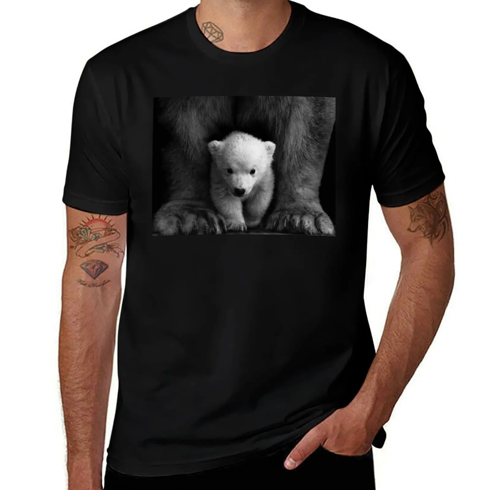 

Polar Bear T-Shirt t shirts for man pack cotton black cotton t-shirt plain for man package man t shirts for men casual T-shirt