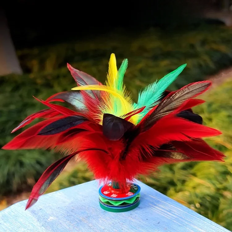 

Cetitive ade Adult And Children's uttleco Durable Feathers Easy to Ki Chien Feather uttleco Non-Falling Feat...