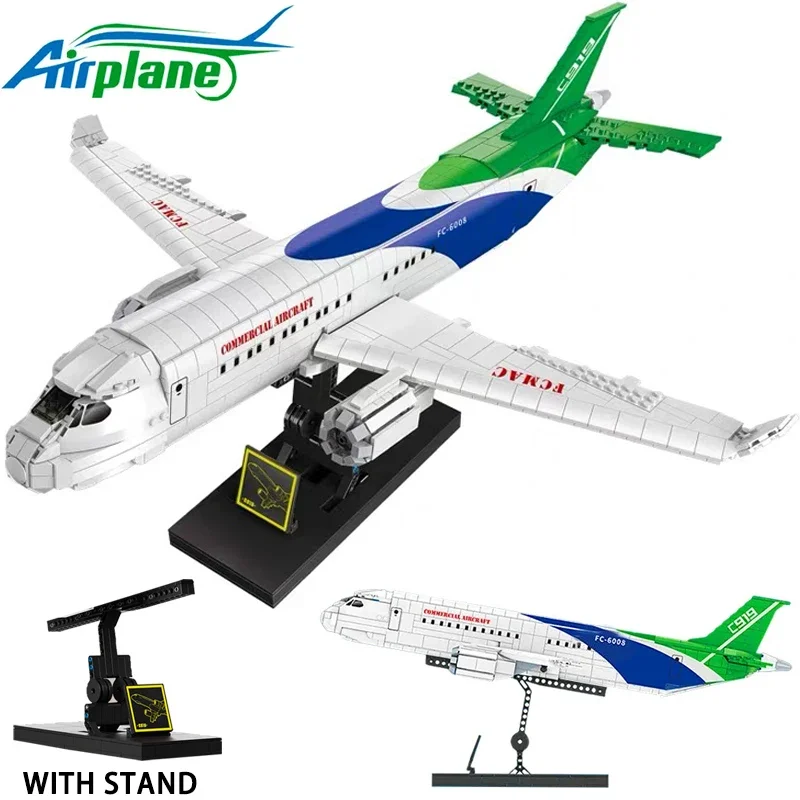 Ideas Series City Passenger Plane Building Block 787 Dreamliner Airplane Model Bricks Assemble Toys For Boy Birthday Gift Moc