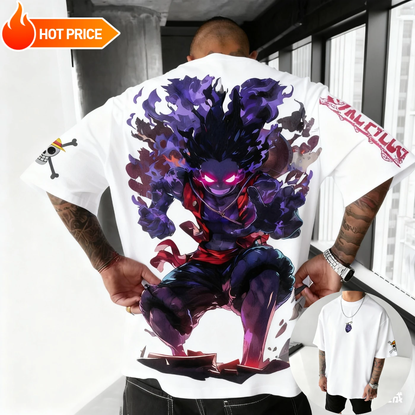 Luffy Gear 5 One Piece 2025 Anime Harajuku verano camiseta hombres de gran tamaño ropa de calle Retro mujeres Casual suelta manga corta Unisex