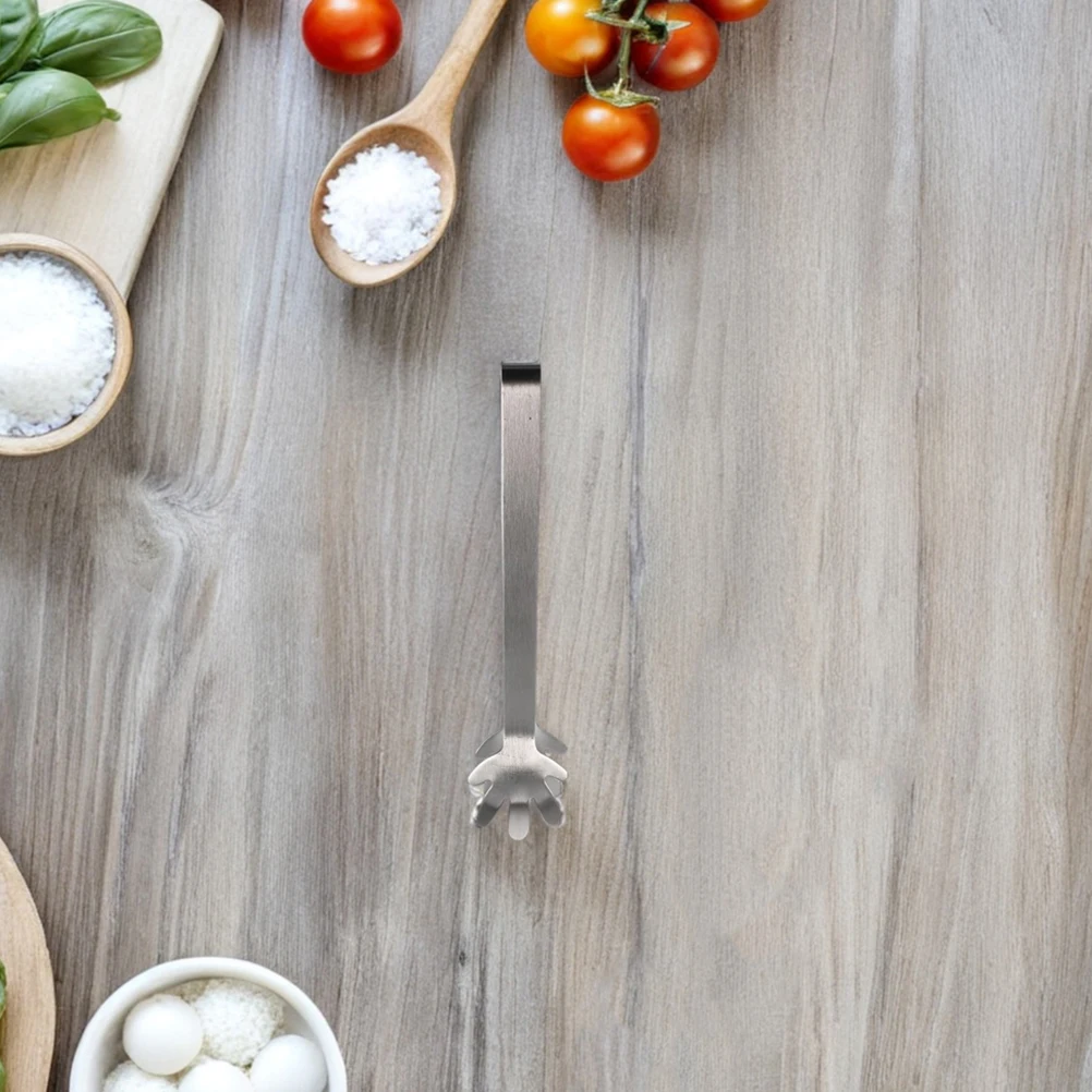 

10 Pcs Stainless Steel Ice Clip Tongs for Appetizer Small Thicken Compact Mini Sugar