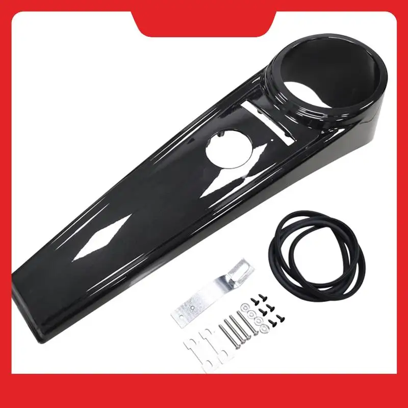 Gloss Black Dash Accessories Fuel Console Gas Tank Cover Trim For Road King 2008-Up