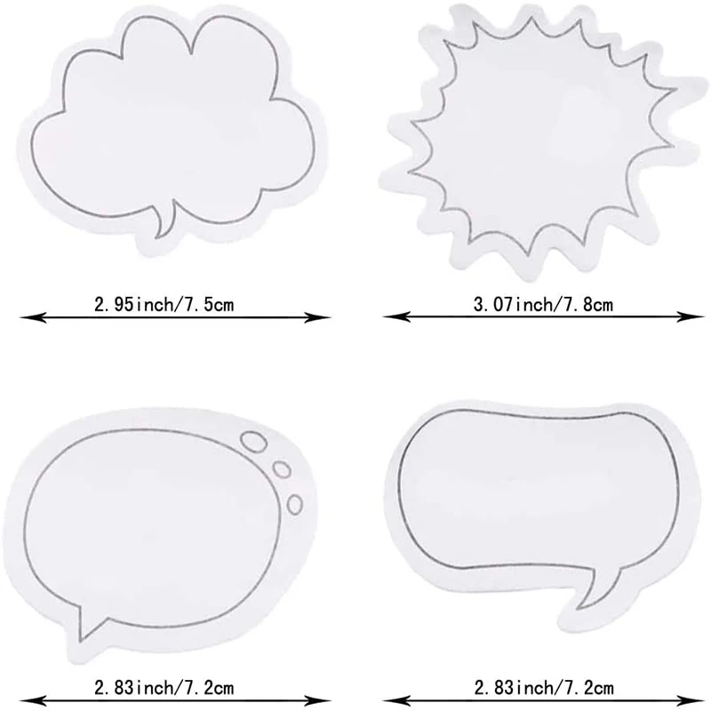 4pcs Cute Kawaii Tabs Sticky Notes Stickers Memo Pad Stationery Memo Pads Sheets Notepad Posted it Office Bookmark Notebook