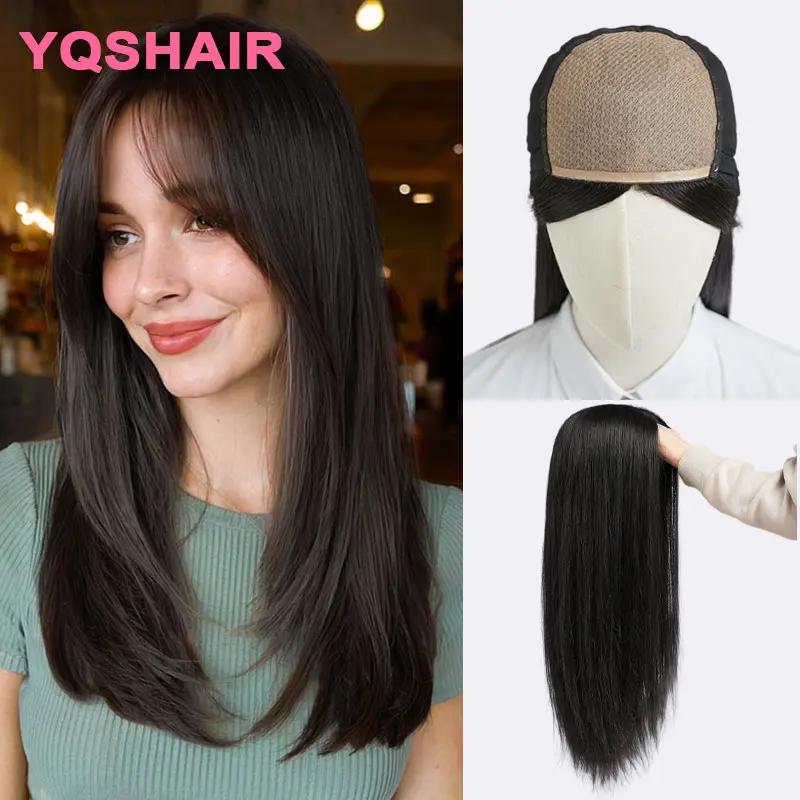 

Парик с полной ручной завязкой и передней частью из полиуретана, 18 дюймов, из натуральных европейских волос, с эластичной сетчатой шелковой основой, для женщин