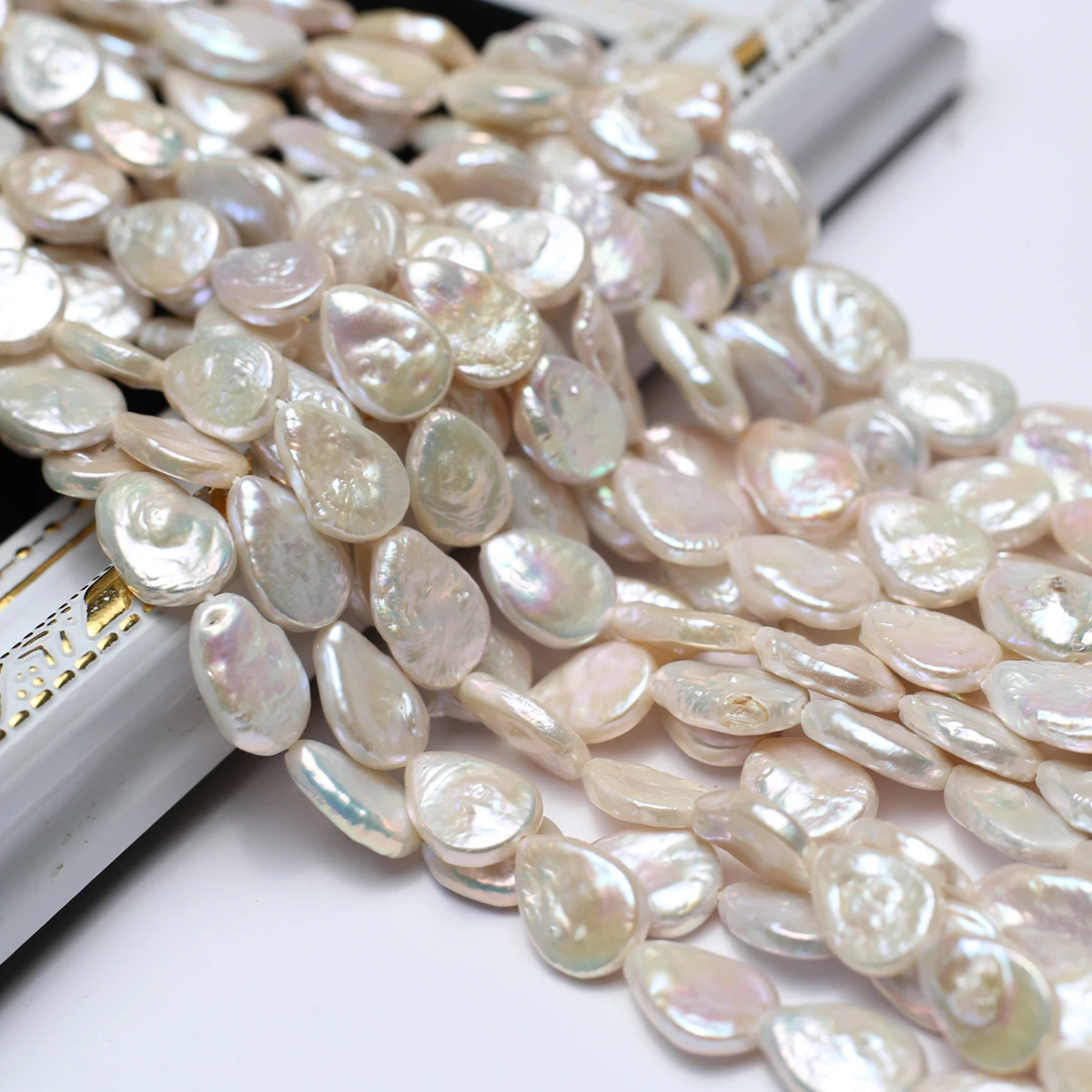 Natural Freshwater Pearl Teardrop Shaped Beaded Necklace Decoration for Jewelry Making DIY Necklace Braclet Earrings Accessory