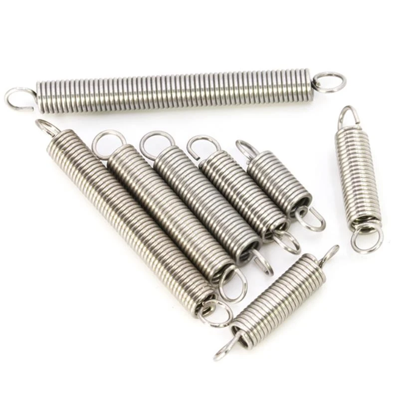 10pcs Stainless Steel Tension Springs with O-Hook 0.6mm-1mm Various Outer Diameter 5mm-12mm for Extension Spring Applications