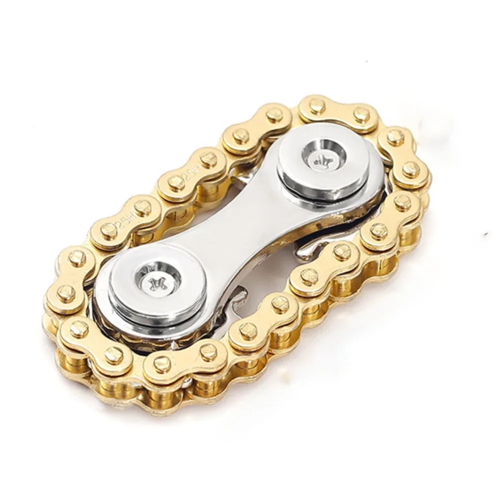 

Спиннинговые звездочки, гироскоп на кончике пальца, металлическая звездочка на кончике пальца, велосипедная цепь, шестерня, Непоседа, сделай сам, прочное колесо, цепь, гироскоп