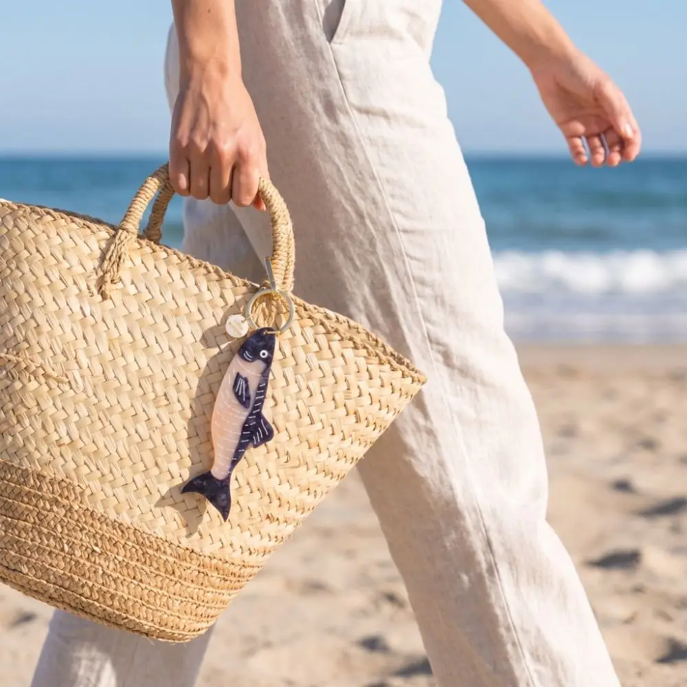 Llavero de Acrílico con Forma de Tabla de Surf, Estilo Helado, Océano, Vacaciones, Colgante de Color Contrastante, Forma Geométrica, Amuleto para Bolsa, para Estudiantes