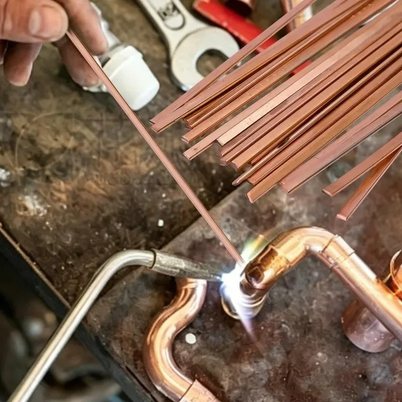 Phosphor Bronze Flat Brazing Rods Corrosion Resistant Phosphor Coppers Welding Rod Multipurpose Hardware Soldering Repair Tools