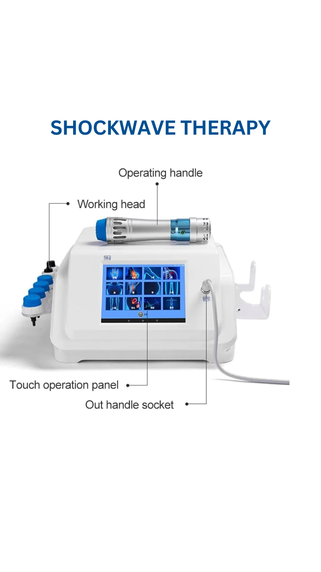 Professional Shockwave Therapy Device for Muscle Joint & Soft Tissue Treatment for Wholesale Price