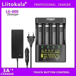 Ładowarka baterii LCD Lii-600 LiitoKala do baterii litowo-jonowych 3.7V i NiMH 1.2V nadaje się do 18650 26650 21700 26700 18350 AA AAA