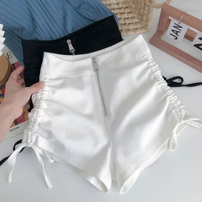 tight kids clothes teenage dance hip hop 3 to 16 years baby girls shorts summer elastic high waist children drawstring shorts