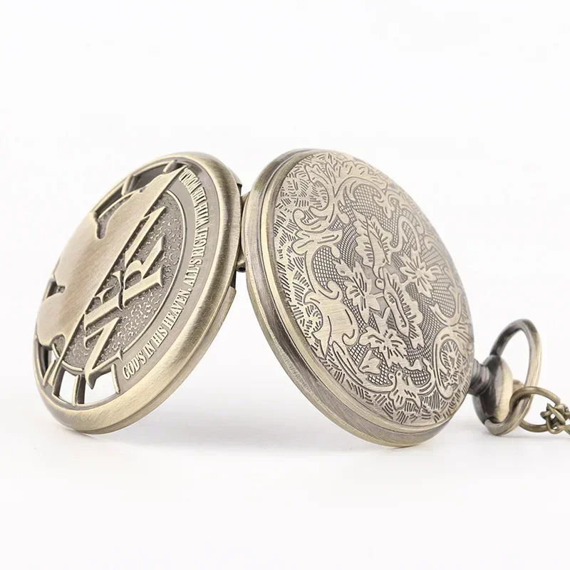 Neon Genesis Evangelion Eva Anime Peripheral Pocket Watch Necklace Kawaii Student Pendant Roman Pocket Watch Couple Models Gift view 4