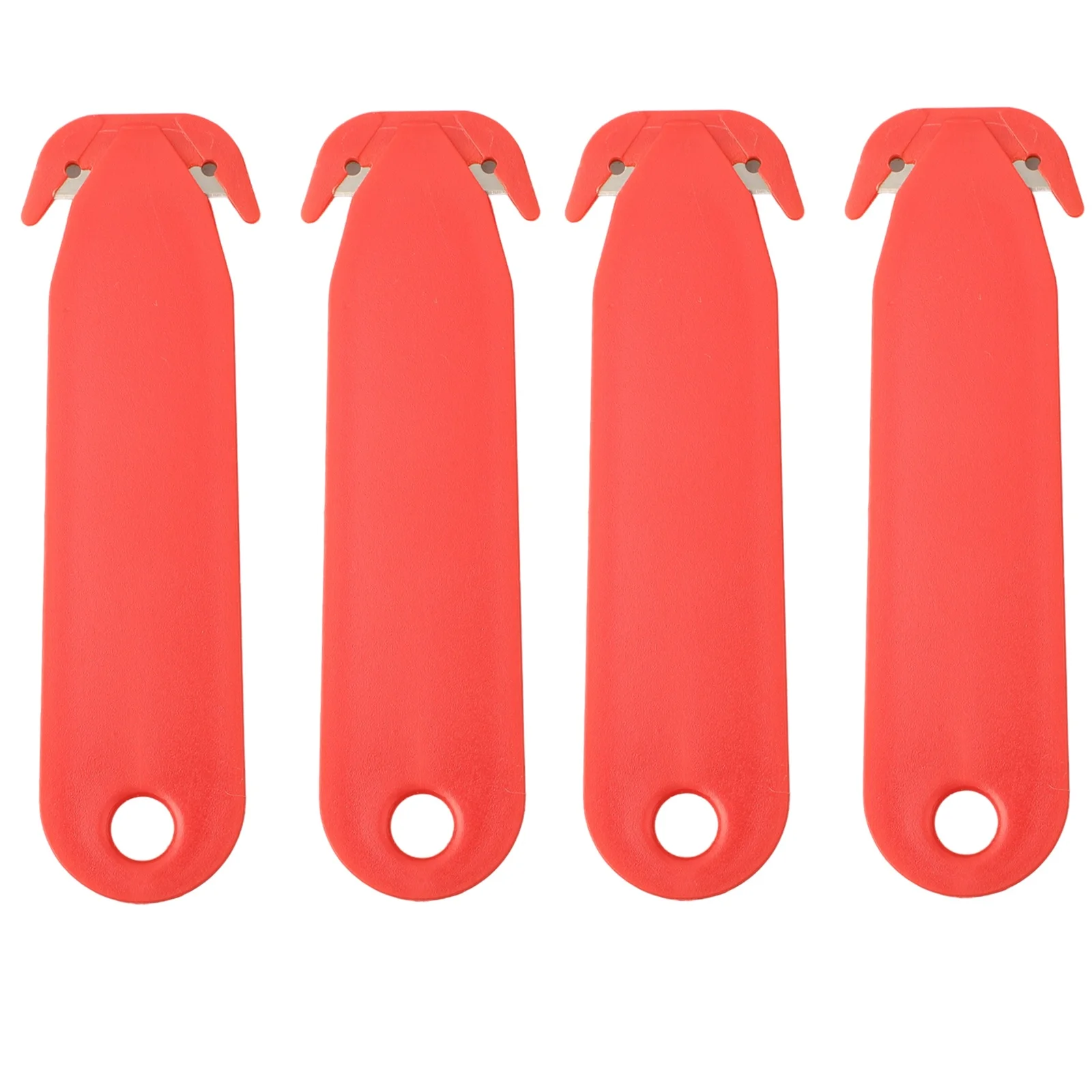 4PCS Double-edged Safety Box Cutter Blade Film Cutting Art Paper Cutter Portable Office Gadget Courier-Safety Paper Cutter