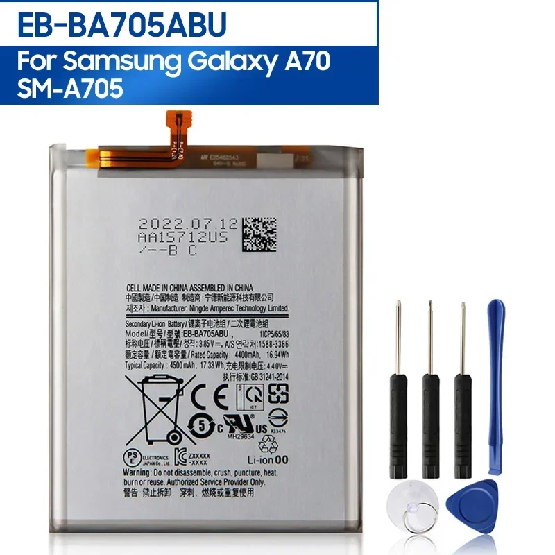 

Replacement Phone Battery EB-BA705ABU For Samsung Galaxy A70 A705 SM-A705 SM-A705F SM-A705FN SM-A705GM 4500mAh