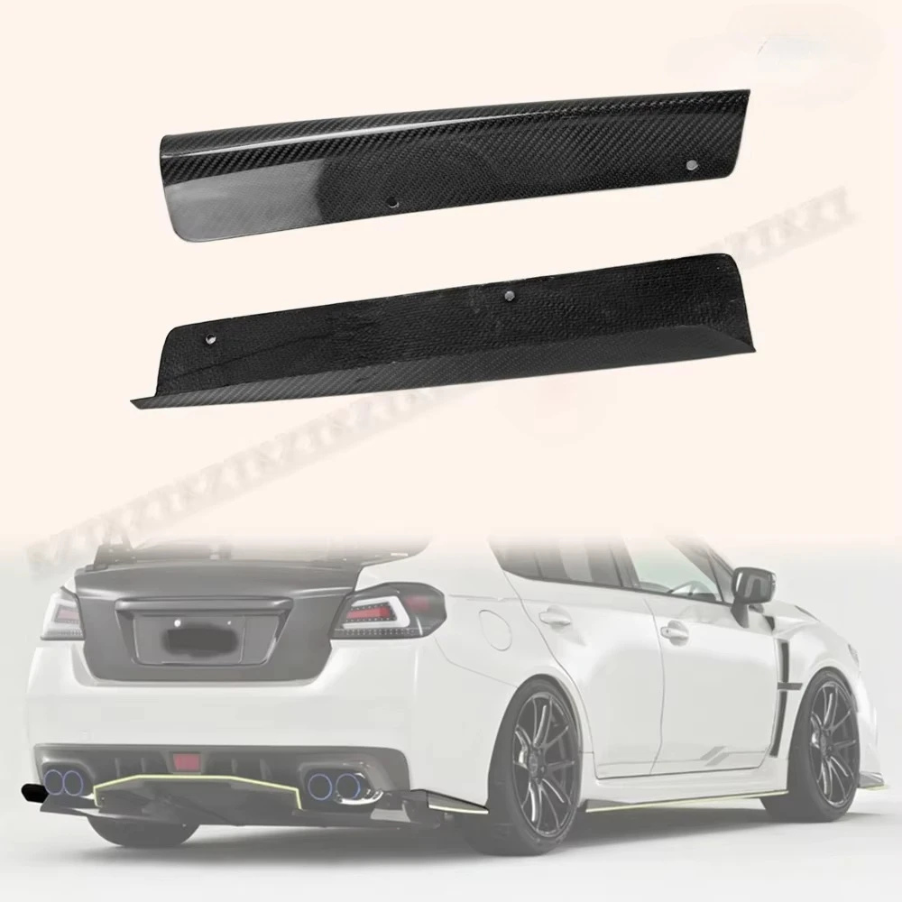 FOR SUBARU Carbon Fiber 14-18 Onwards WRX STI S4 VAB VAF VRSA1 Style Rear Bumper Side Splitter Fin