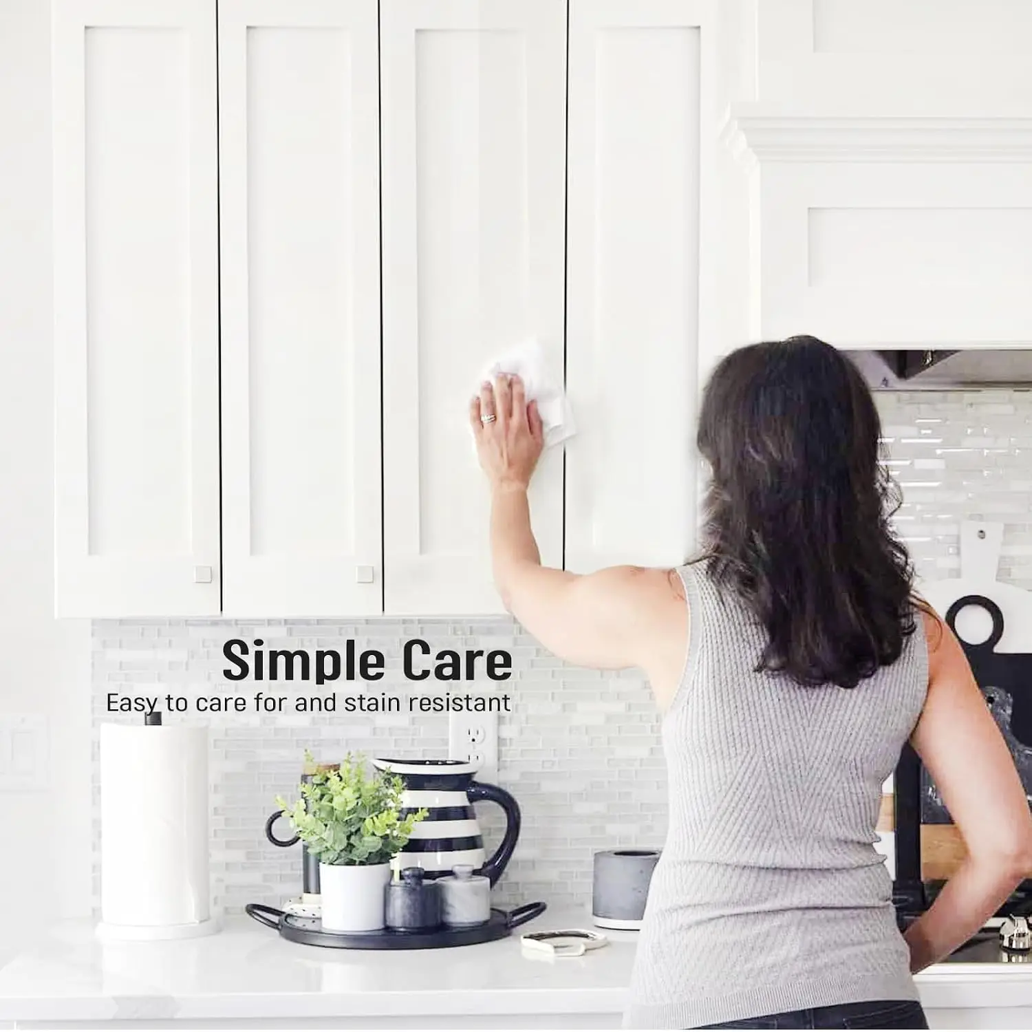White Shaker Single-Door Kitchen Wall Cabinet, 9
