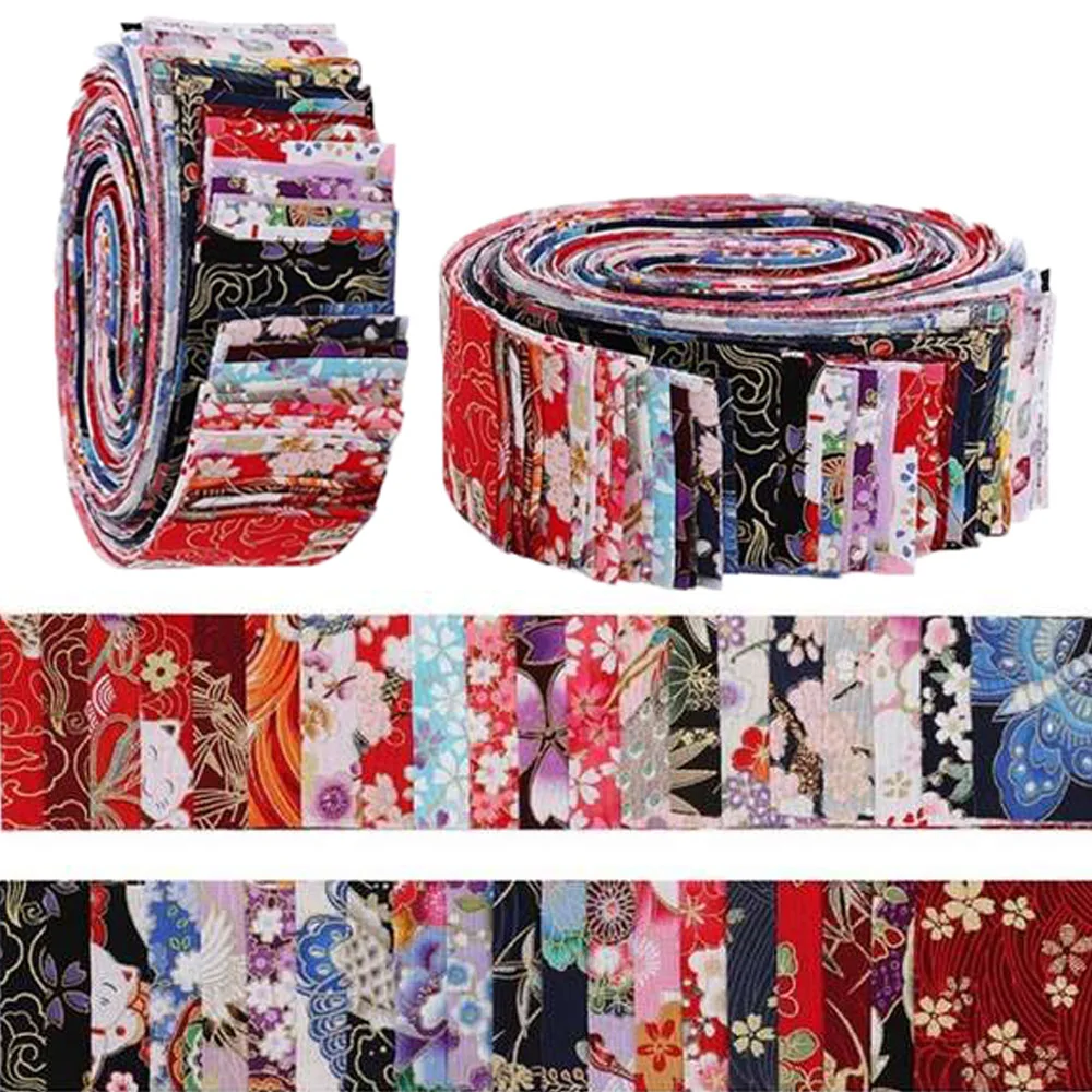 Floral Cotton Fabric Patchwork Roll