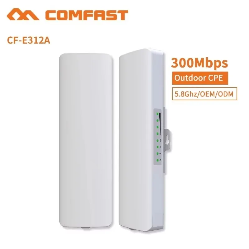 CF-E313AC Outdoor CPE 1200Mbps Dual-Band 5.8GHz Access Point 3KM Wireless Router Bridge 5KM-10KM Long Range 2.4G 300Mbps