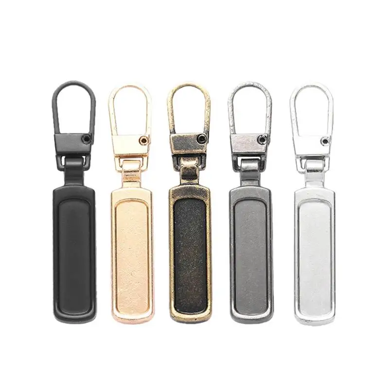 Detachable Zipper Puller Replacement Metal Zipper Head Slider Repair for Luggage Backpack Bags Coat Jackets Zipper Pull Tab