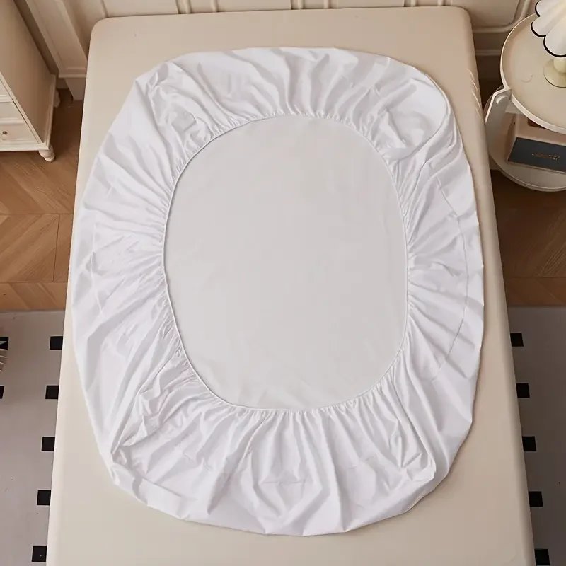 1 Stück weiches und atmungsaktives, wasserdichtes Spannbetttuch für Schlafzimmer, Matratzenbezug mit tiefem Taschen für alle Jahreszeiten – Detail 2